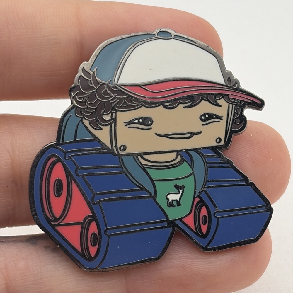 2017 Stranger Things Geek Fuel Epic Enamel Dustin Lapel Hat Pin